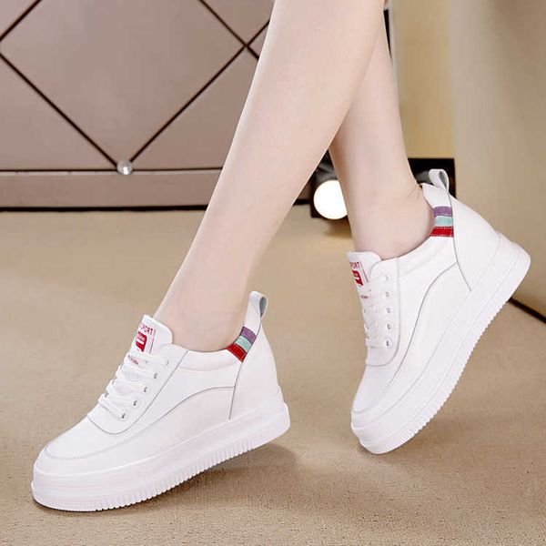 

dress shoes 2019 autumn high wedge platform sneakers women casual shoes hidden heels ladies sneakers women shoes yyj143, Black