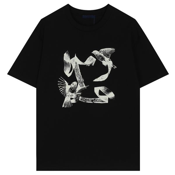 

23ss early spring men's t shirts italy paris men women high street fashion short sleeves os t-shirts summer breathable tee l0308., White;black