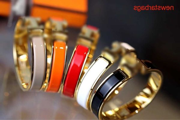 

herm designer bracelets online store classic enamel multicolor h letter fashion package av56 upl0, Golden;silver