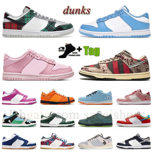 

running shoes low mens womens unc triple pink freddy krueger panda tartan plaid medium olive midnight navy lobster arctic fuchsia chunky ken