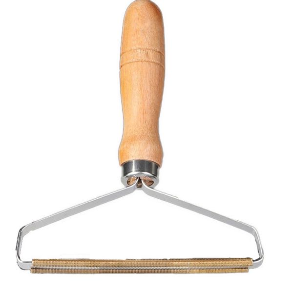 

Portable Lint Remover, Lint Rollers, Clothes Fuzz Remover, Pet Hair Remover Hairball Quick Epilator Shaver for Removing Dust and Pet Hair from Clothing and Furniture, Wooden handle