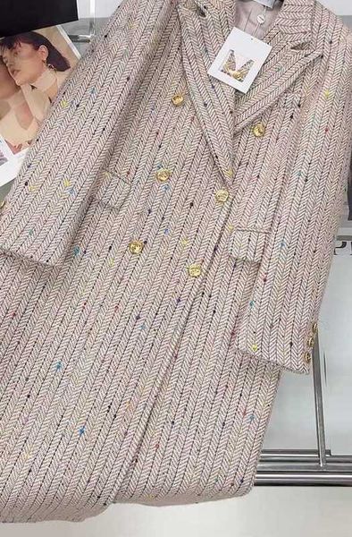 

women's jackets designer new brand overcoat long style jacket ootd designer fashion grade autumn winter ccc tweed coat leisure spring c, Black;brown