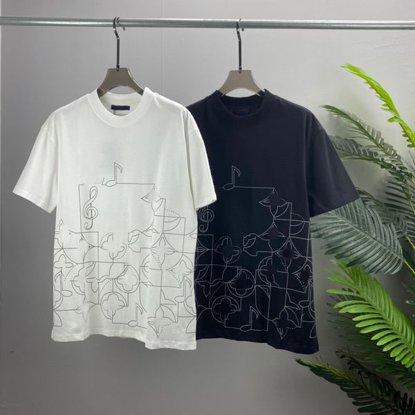 

23ss designer letter printed t shirts tee sweatshirt fashion high street short sleeves summer casual t-shirt breathable men women crew neck, Black;brown