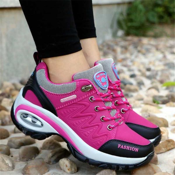 

dress shoes new 2021 women sneakers leather suede air damping casual shoes nonslip women shoes tenis feminino, Black