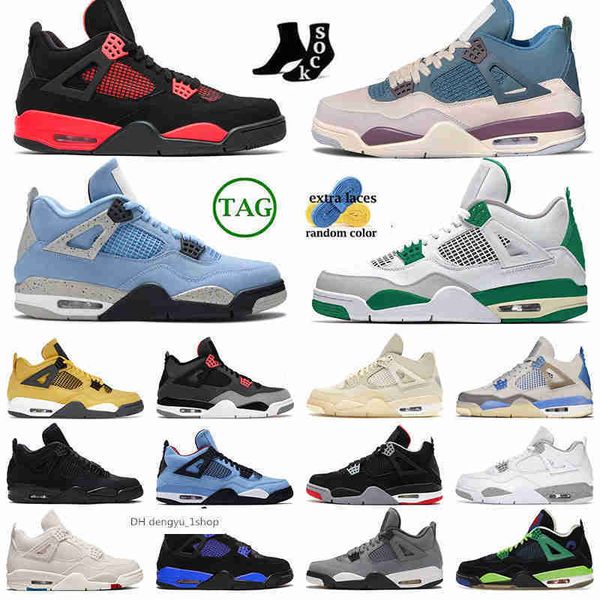 

year of the rabbit jumpman 4 mens womens basketball shoe sports sneakers snorlaxs cactus jack university blue new black cat nik bred sail ai