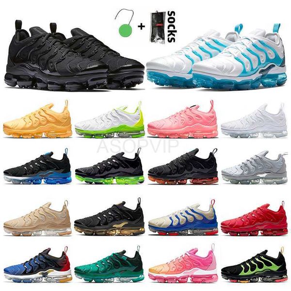 

men women running shoes plus tn triple black white orange barely volt bubblegum metallic gold midnight navy mens trainers outdoor sports