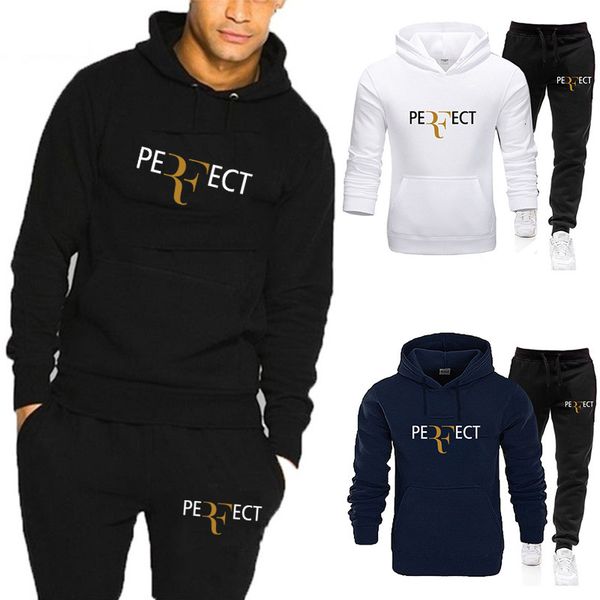 

men s polos male outdoor sport long sleeve pullover tracksuit casual men perfect printed suits spring autumn hoodie sweatpants sets 230308, White;black