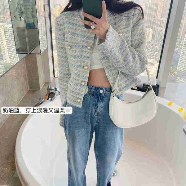 

women's jackets designer brand new autumn winter western suit classic fashion tweed coat cardigan grade spring gift quhz, Black;brown