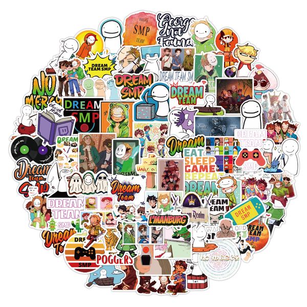

100pcs-pack dream smp stickers wholesale vinyl sticker waterproof lap car scrapbooking water bottle guitar box skateboard jdm luggage decal