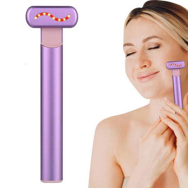 

face care devices upgraded therapeutic warmth face massage red led light 4in1 skincare tool wand reduce fine lines face care tools 230307