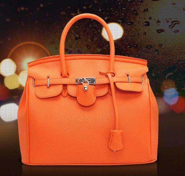

luxury designer h ermes brikis's handbags for sale women's handbag spring and summer 2023 new lychee pattern handbag with real log