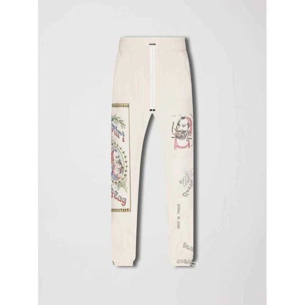 

pants ammri casual colorful finished multi print fashion designer brand niche ins celebrity leisure len4, Black
