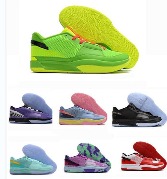 

ja 1 basketball shoes shoe footwear ja morant first gen z signature scratch white sundial phantom midnight day one game royal rapid teal mis