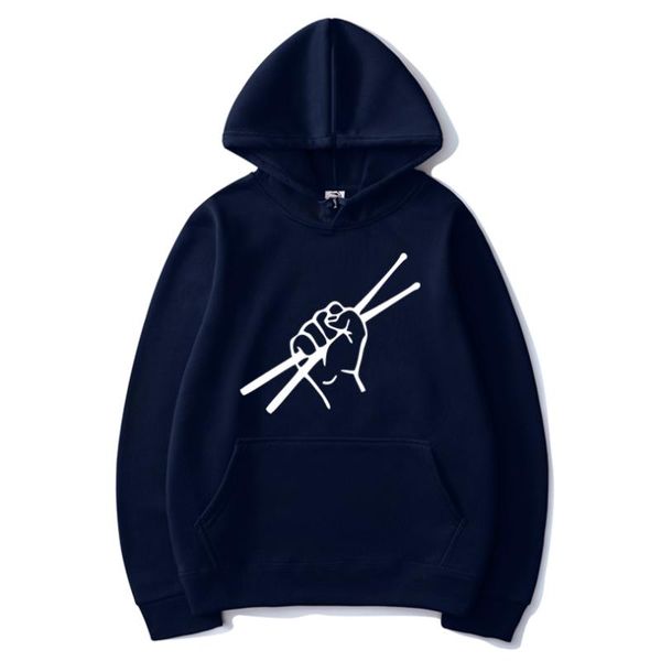 

men's hoodies 2023 fashion drummer pattern printed sweatshirt men and women pullover sports street casual b5nn, Black