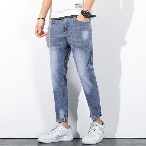 

men's jeans mens casual cotton long pants winter autumn male jeans clothing 230308, Blue