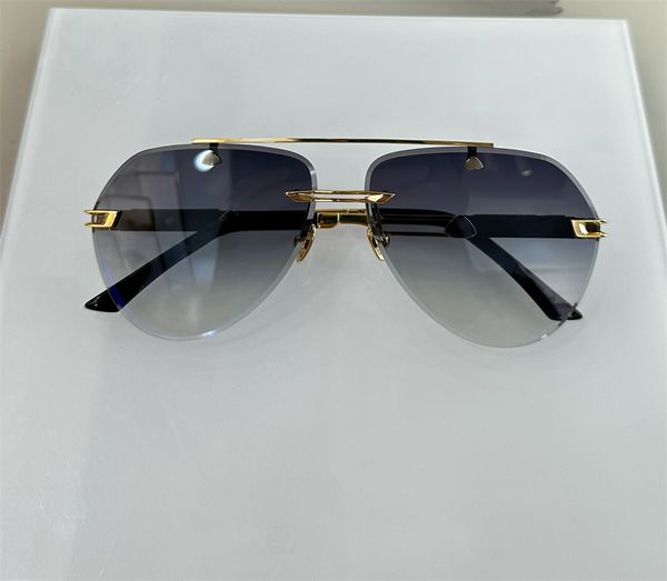 

fashion classic men's sunglasses metal toad type gold frame uv400 neutral vintage style attitude sunglasses protective glasses strap ca, White;black