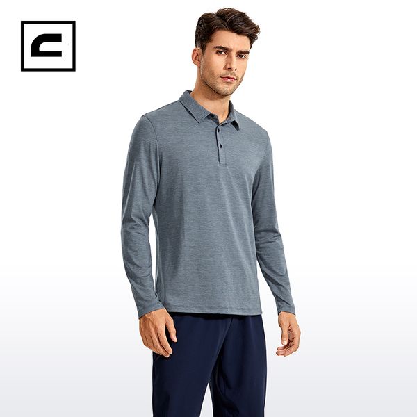

men's polos crz yoga men's long sleeve golf polo shirts quick dry athletic t-shirts moisture wicking gym workout tees 230308, White;black