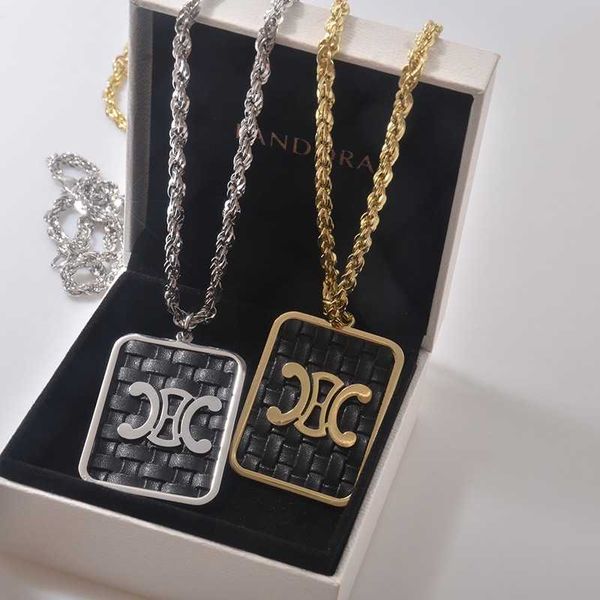 

new triumphal arch dafang brand pendant long sweater chain small design light luxury high-grade necklace accessories, Silver