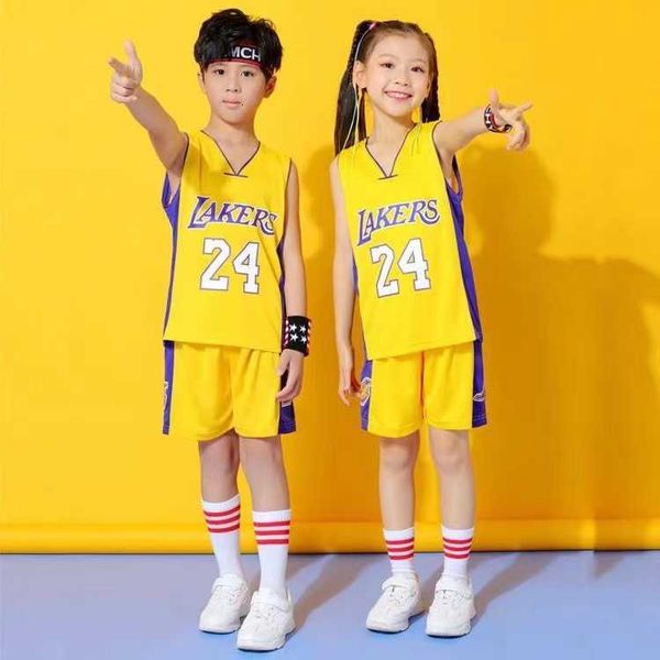 

chil1en primary school students boys and girls kindergarten class clothes group purchase fixed print font size ouwenkuli basketball