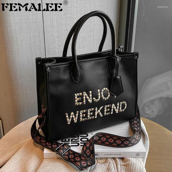 

shoulder bags women's totes bag large capacity women leather crossbody fashion letters lady purses and handbags