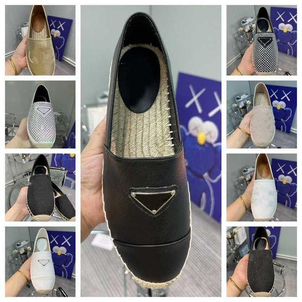 

triangle metal buckle canvas shoes loafers espadrilles woman casual shoes bling crystal lazy mules hand sewing sole fisherman shoe womans fl, Black