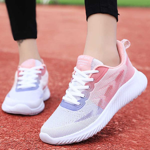 

dress shoes shoes women sneakers 2022 mesh breathable casual female sneaker flat light laceup summer outdoor running woman vulcanize shoe, Black