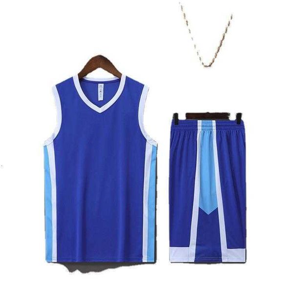 

basketball suit men's chil1en's team uniform printed summer breathable training vest team uniform blue jersey