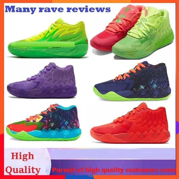 

boys lamelo ball mb1 kids basketball shoes for sale 2023 queen city black red grey sport shoe mb 2 mb1 rick morty and be you trainner