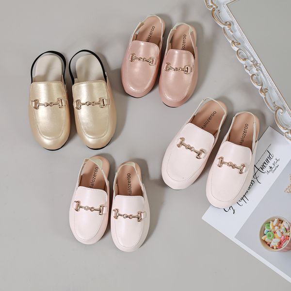 

slipper kids shoes children outdoor slides baby girls gold slippers toddler boys brand flats princess slip on for summer 230308, Black;grey