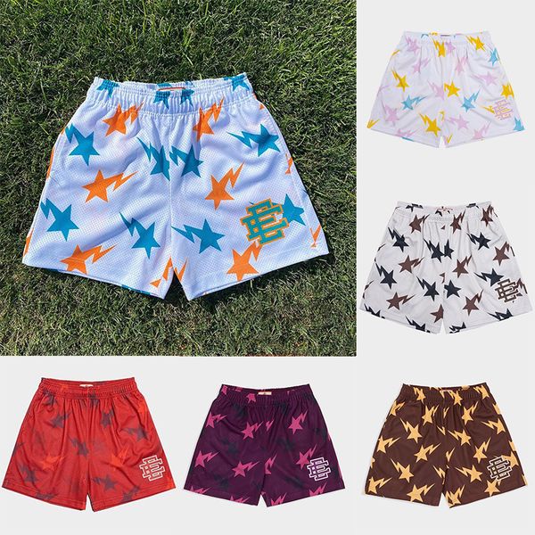 

mens shorts eric emanuel designer men shorts ee women's casual fitness sports short pants gym workout mesh quick dry beach pants pantal, White;black