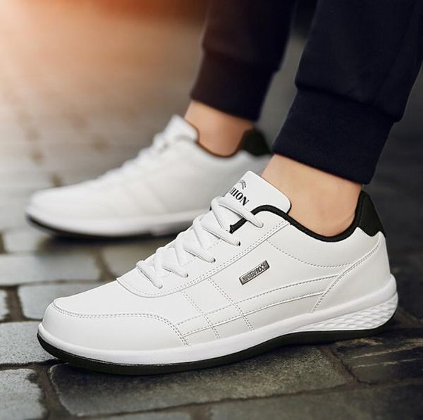 

dress shoes men sneakers light casual fashion soft sole outdoor sports large size 45 white men vulcanized 230308, Black