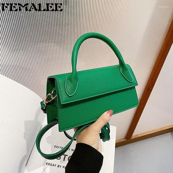 

shoulder bags women's lichee pattern purses and handbags luxury designer pu leather retro crossbody for women trend flap bag