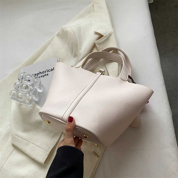 

h bag designer original portable bag women's 2023 new vegetable basket korean bucket niche design versatile one shoulder messenger bag