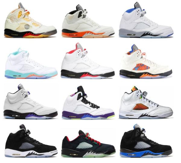 

5 aqua 5s university blue basketball shoes concord fird red men black metallic racer raging bull we the what the with box 2023 green bean m