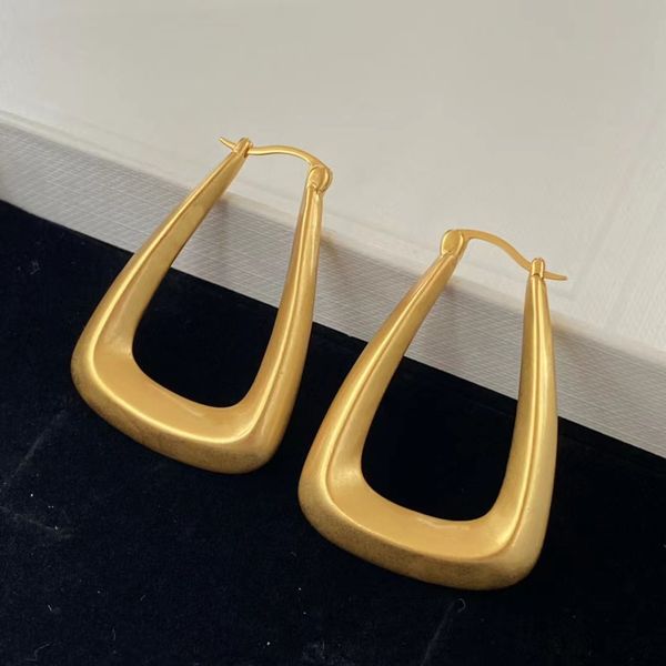 

luxury designer gold hoop huggie earrings women's fashion simple earrings for women party wedding birthday gift jewelry, Golden;silver