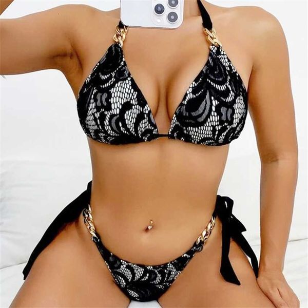 

split bikini temperament spring resort beach swimsuit women's, White;black
