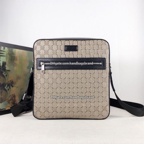 

473878 famous luxury designer mens messenger bags double g bag messenger bag leather canvas shoulder bags brand poche272j