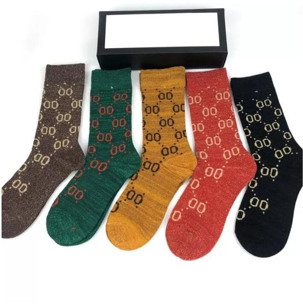 

womens designer socks fashion women and men casual cotton breathable 100% sports letter g sock with box rtjrfhr, Black
