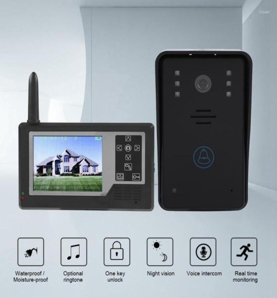 

video door phones 35inch intercom doorbell tft alldigital wireless peephole phone system 24g8379153