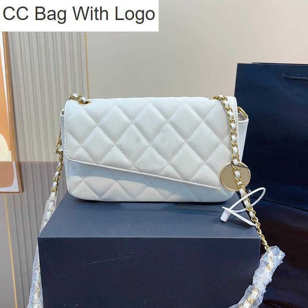 

cc handbags gold coin tilting flap women classic shoulder bag diamond lattice leather quilted designer bag luxury clutch wallet card holder, Black