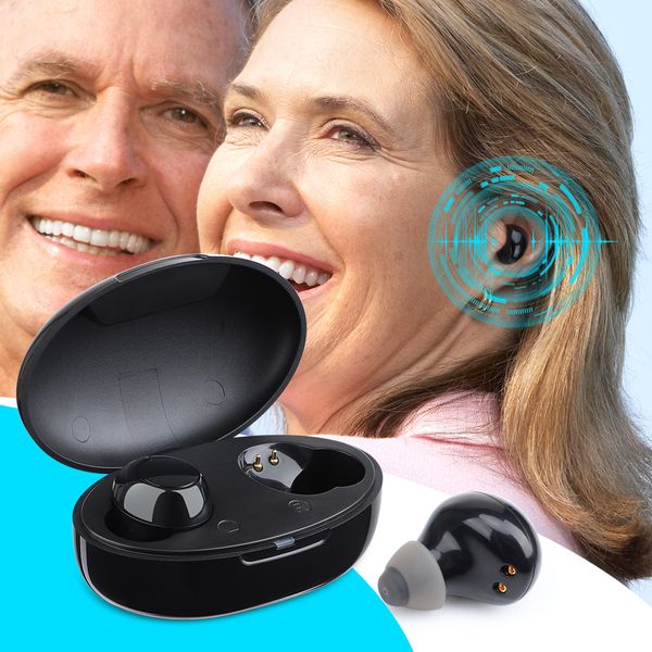 

other massage items intelligent hearing aid with charger box rechargeable low noise easy elderly widefrequency inear massager deaf aids 2303