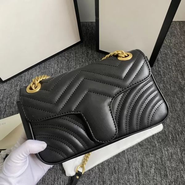 

designer marmont women shoulder bags leather love heart style cross body gold chain womens handbag lady messenger bag totes