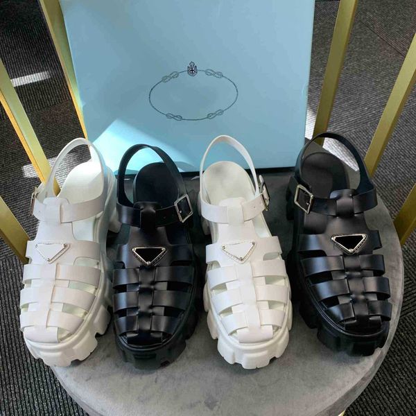 

basketball shoes sandals rubber new thick bottom gear hollow baotou 7 colors ladies casual heightening buckle roman slippers tide outdoor be