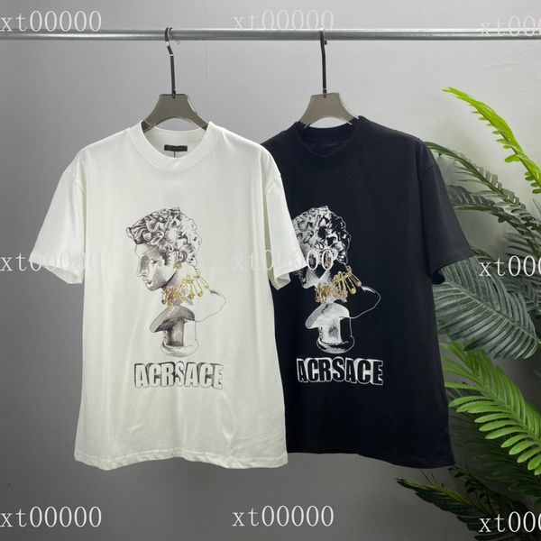 

22ss designer letter printed t shirts tee sweatshirt fashion high street short sleeves summer casual t-shirt breathable men women crew neck, Black;brown