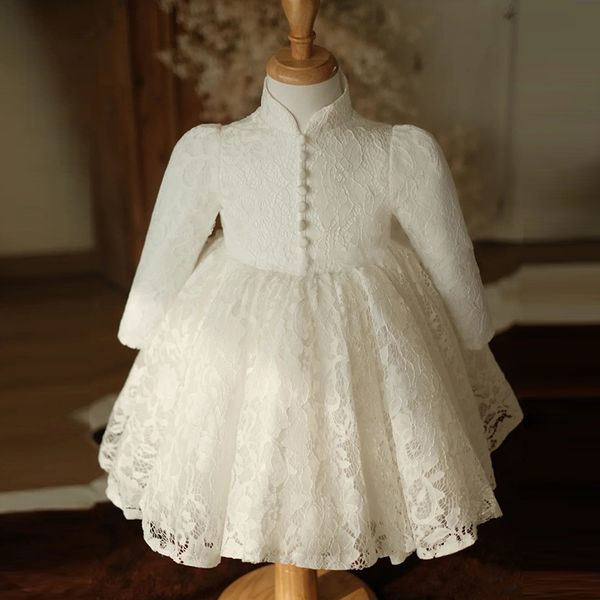 

christening dresses toddler girls baptism christening dress baby wedding 1st birthday party dresses for children white lace princess ball go