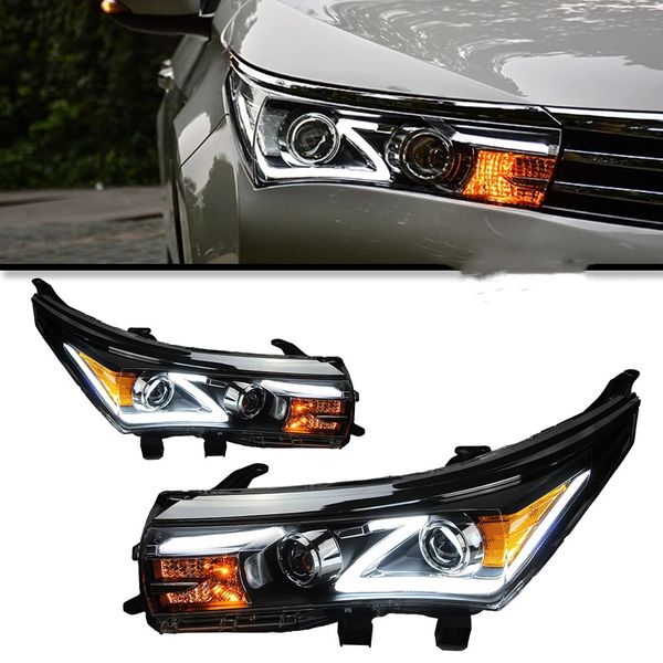

headlights led bulb for toyota corolla 20 14-20 16 head lights z style daytime running lights turn signal