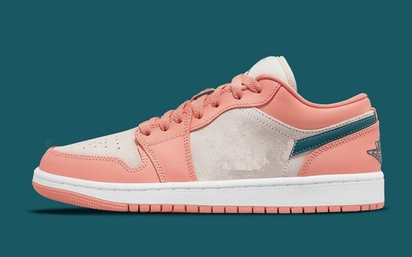

new release basketball shoes jupmman 1s low light madder root dark teal green wmns outdoor sneakers with original box size us6-us13 availabl