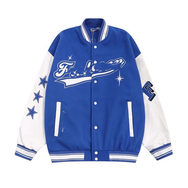 

mens jackets baseball varsity jacket letter stitching embroidery autumn and winter men loose causal outwear coats letters a variety of style, Black;brown