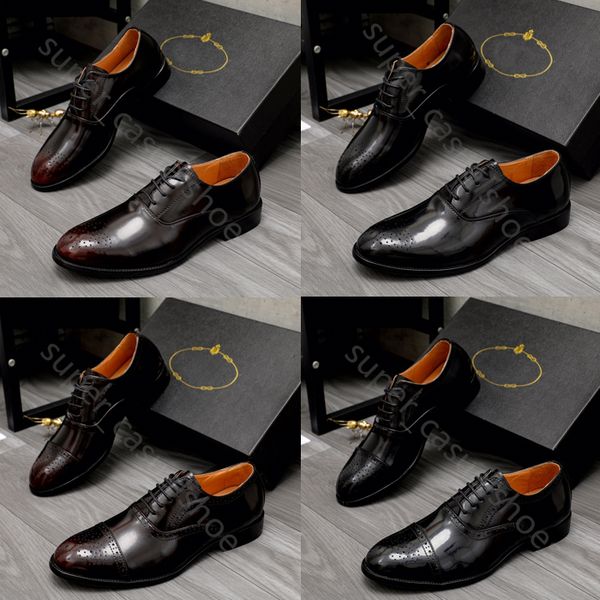 

men loafers wedding shoes luxurious designers shoes genuine leather brown black mens casual designer dress shoes 38-44