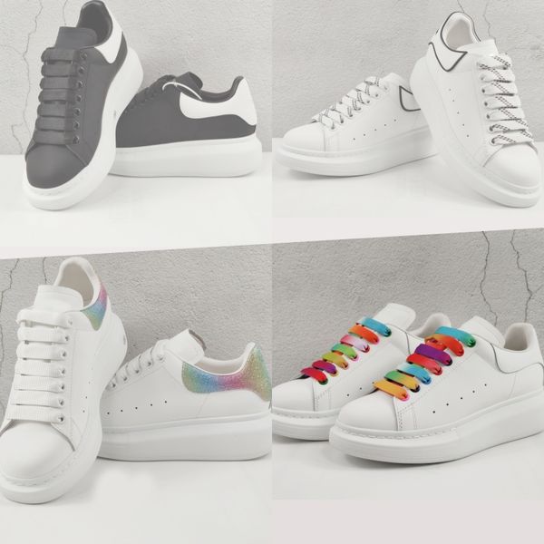 

casual shoes designer luxury fashion women platform sneak tainers outdoor thick bottom tidal current ladies flat leather shoes chaussures qu, Black